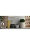 Hafif Beton Saksı (terrazo) Flora (s) 42x45 Gri
