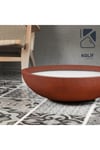 Hafif Beton Saksı (terrazo) Freya (m) 70x70x20 Gri