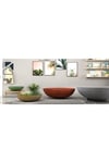 Hafif Beton Saksı (terrazo) Freya (m) 70x70x20 Kırmızı