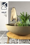 Hafif Beton Saksı (terrazo) Freya (m) 70x70x20 Kırmızı
