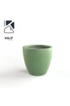 Hafif Beton Saksı (TERRAZO) Indra (L) 44x42 Yeşil