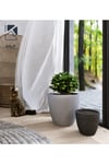 Hafif Beton Saksı (terrazo) Indra (s) 28x25 Kırmızı