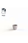 Hafif Beton Saksı (terrazo) Indra (xs) 21x19 Gri