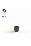 Hafif Beton Saksı (terrazo) Indra (xs) 21x19 Siyah
