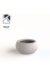 Hafif Beton Saksı (terrazo) Pan (l) 47x26 Gri