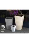 Hafif Beton Saksı (terrazo) Tapio (xs) 25x25x40 Sarı