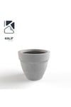 Hafif Beton Saksı (TERRAZO) Terra (L) 44x40 Gri
