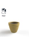 Hafif Beton Saksı (terrazo) Terra (m) 38x32 Sarı