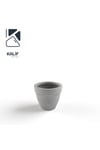 Hafif Beton Saksı (terrazo) Terra (s) 28x24 Gri