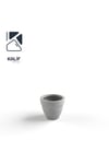 Hafif Beton Saksı (terrazo) Terra (xs) 23x19 Gri