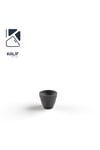 Hafif Beton Saksı (terrazo) Terra (xxs) 19x15 Siyah