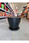 Tabaklı 30-35 Litre Yandan Tutmalı Toprak Saksı