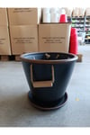 Tabaklı 30-35 Litre Yandan Tutmalı Toprak Saksı
