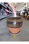 Tabaklı 50 Litre Dekoratif Taş Saksı