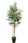 Yapay Ağaç Lüks Bambu Salon Bitkisi 6 Gövdeli 180 Cm