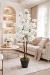 YAPAY LÜKS SAKURA 150 CM BOYUNDA 3 GÖVDELİ DEKORATİF EV VE OFİS AĞACI