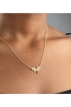 Zirkon Taşlı Mikail Meleği Gold Kadın Kolye