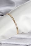 14K Gold Renk Kaplama Lazer Ezme Zincir Model CM Kadın Bileklik