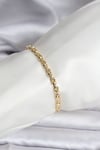 14K Gold Renk Kaplama Zincir Model Kadın CM Bileklik
