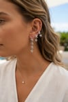 3 lü Set Gümüş Renk Deniz Yıldızı Model Küpe