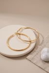 316L Çelik Gold Renk 46 mm Halka Küpe