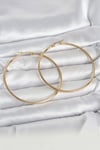 316L Çelik Gold Renk 60 mm Halka Kadın Küpe