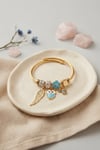 Baykuş Model Gold Renk Charmlı Bileklik