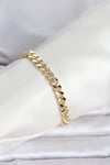 CM 14K Gold Renk Ezme Kalın Zincir Model Kadın Bileklik