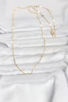 CM 14K Gold Renk Ezme Kalp Detaylı 60 cm Zincir Kadın Kolye