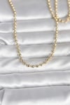CM 14K Gold Renk Top Zincirli Model 60 cm Kadın Kolye