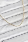 CM 14K Gold Renk Top Zincirli Model 60 cm Kadın Kolye