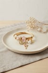 Geyik Model Gold Renk Pembe Charmlı Bileklik