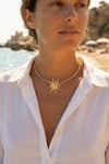 Güneş Model Gold Renk Choker Kadın Kolye