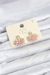 Pembe Zirkon Taşlı Gold Swan Kuğu Model Kadın Küpe