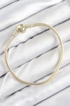 Pirinç Charm Topcuk Model Gold Renk Kadın Bileklik