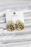 Pirinç Gold Renk Vintage Kadın Küpe