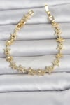 Sıralı Yıldız Model Zirkon Taşlı Gold Renk Pirinç Kadın Bileklik