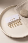 Yıldız Zirkon Taşlı Gold Renk Pirinç Set Küpe