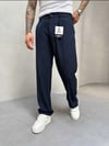 BAGGY KUMAŞ PANTOLON LACİVERT
