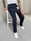 BAGGY KUMAŞ PANTOLON LACİVERT