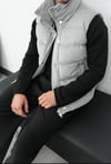 KADİFE ŞİŞME YELEK GRİ