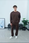 NOIR NAKIŞLI SWEAT KAHVE