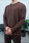 NOIR NAKIŞLI SWEAT KAHVE