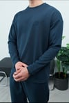 NOIR NAKIŞLI SWEAT LACİVERT