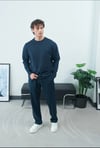 NOIR NAKIŞLI SWEAT LACİVERT