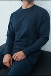NOIR NAKIŞLI SWEAT LACİVERT