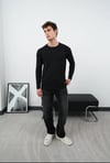 WAFFLE UZUN REGLAN KOLLU SWEAT