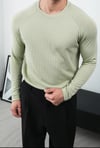 WAFFLE UZUN REGLAN KOLLU SWEAT ÇAĞLA
