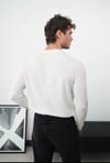 WAFFLE UZUN REGLAN KOLLU SWEAT EKRU