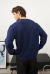 Yün Sweat Lacivert